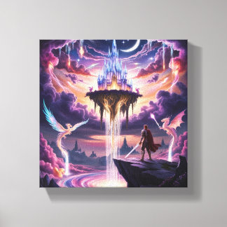 Celestial Kingdom Canvas Art – Mythisch Drijvend