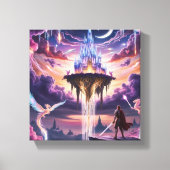 Celestial Kingdom Canvas Art – Mythische zwevende  (Voorkant)