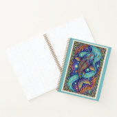 Celestial Koi Stream Zentangle Fantasy Journal Notitieboek (Binnen)