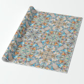 Celestial Lace Mosaic Cadeaupapier (Uitgerold)