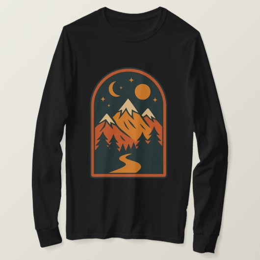 Celestial Landscape Men's  Long Sleeve T-Shirt (Design voorkant)