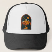 Celestial Landscape Trucker Hat Trucker Pet (Voorkant)