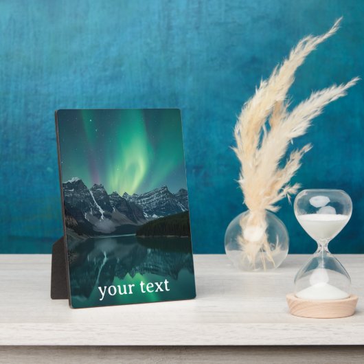 Celestial Landscapes Wall Art – Aurora Borealis TR Fotoplaat (Zijkant)