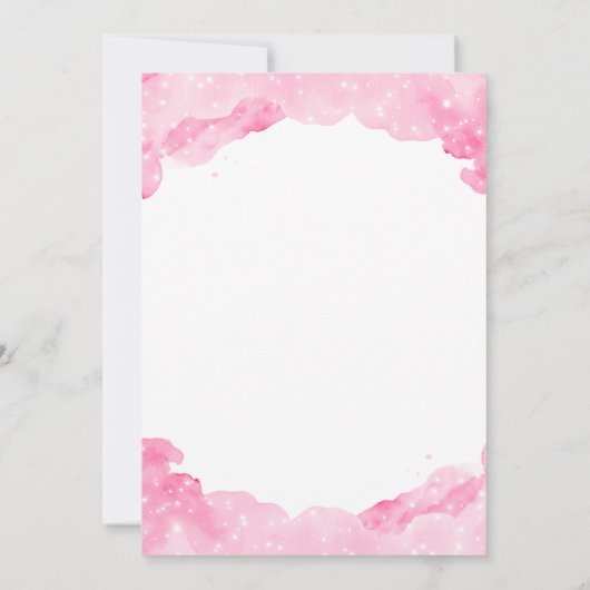 Celestial Leo Astrologie Teken Baby shower Kaart (Achterkant)