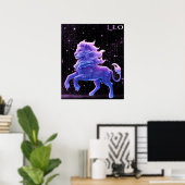 Celestial Leo – Astrology Art Poster (Thuiskantoor)