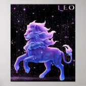 Celestial Leo – Astrology Art Poster (Voorkant)