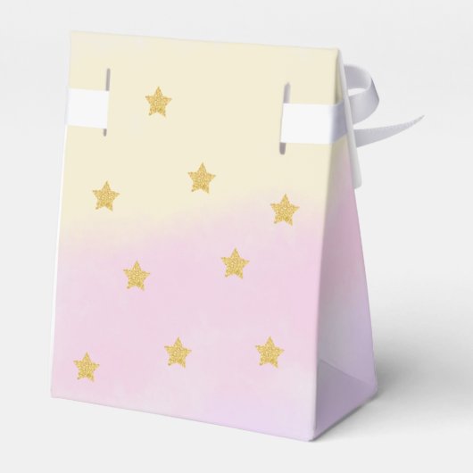 Celestial Libra Watercolor | 1st Birthday Bedankdoosjes (Achterkant)