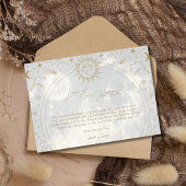 Celestial Liefde Dankbaarheid Foto Bruiloft Dank U Bedankkaart