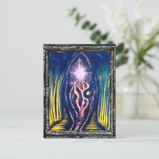 Celestial Light Briefkaart (Staand voorkant)