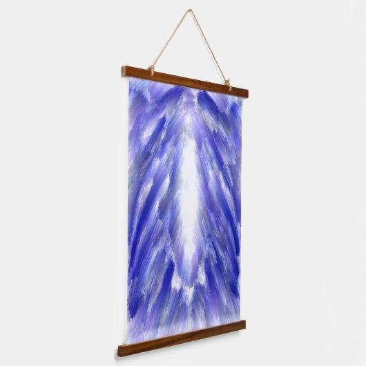 Celestial Light Burst Abstracte kunstprint Hangend Wandkleed (Gebogen)