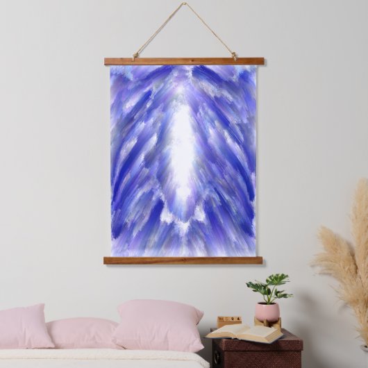 Celestial Light Burst Abstracte kunstprint Hangend Wandkleed (Slaapkamer)