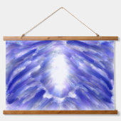 Celestial Light Burst Abstracte kunstprint Hangend Wandkleed (Voorkant)