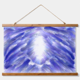 Celestial Light Burst Abstracte kunstprint Hangend Wandkleed