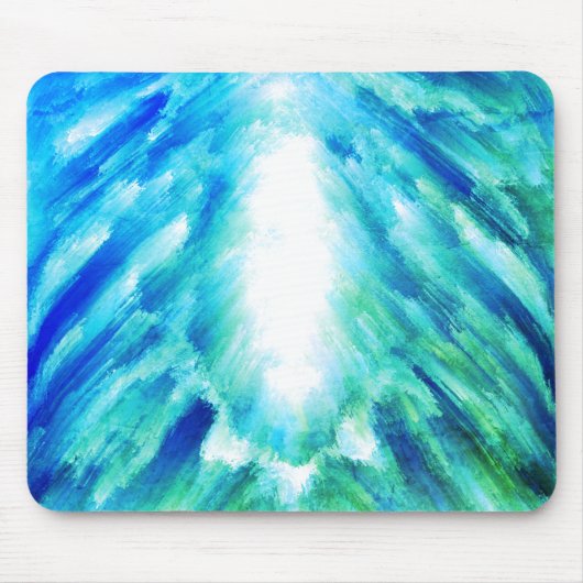 Celestial Light Burst Abstracte kunstprint Muismat (Voorkant)