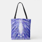 Celestial Light Burst Abstracte kunstprint Tote Bag (Achterkant)