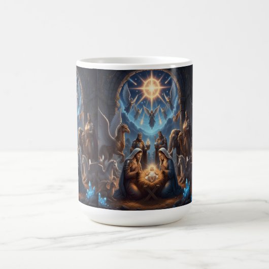 Celestial Light Over Unity – Inspirational Mug Koffiemok (Center)