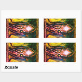 Celestial Light Rechthoekige Sticker (Vel)