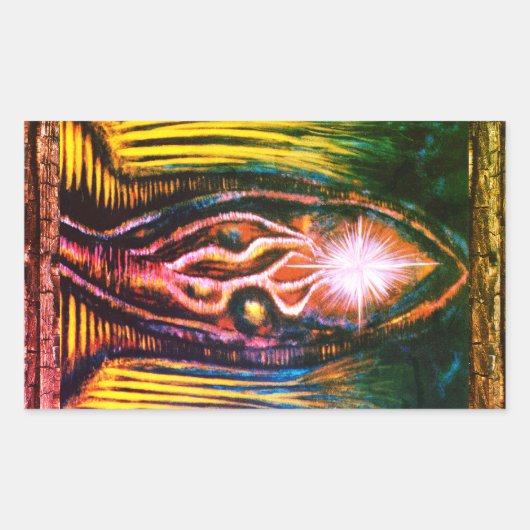 Celestial Light Rechthoekige Sticker (Voorkant)