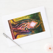 Celestial Light Rechthoekige Sticker (Envelop)