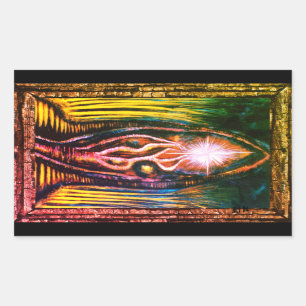 Celestial Light Rechthoekige Sticker