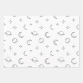 Celestial Line Art Inpakpapier Vel (Voorkant 3)