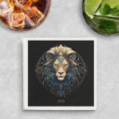 Celestial Lion Astrologie Symbool Ster Teken Naam Servet