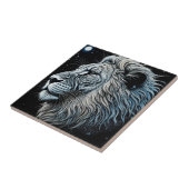 Celestial Lion Night Sky Air Art Tegeltje (Zijkant)