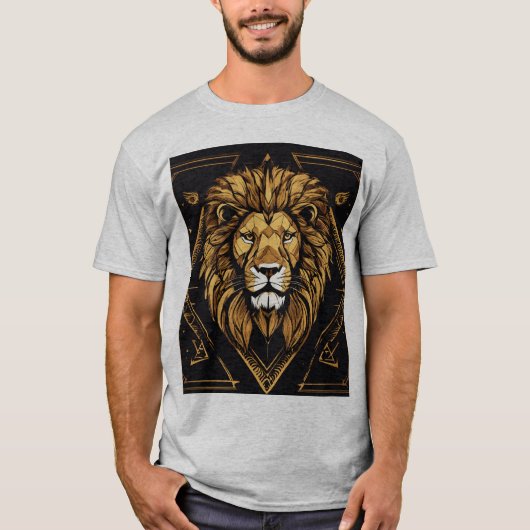 Celestial Lion T-Shirt – PremiuMen's Basic T-Shirt (Voorkant)