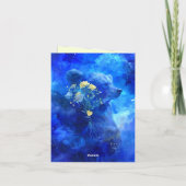 Celestial Love Beer Stars 1st Wedding Jubileum Kaart (Achterkant)