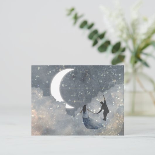 Celestial Love Briefkaart (Staand voorkant)