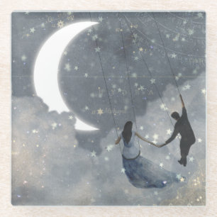 Celestial Love Glazen Onderzetter