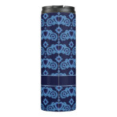 Celestial Love Stars Harten Donkerblauw Thermosbeker (Achterkant)