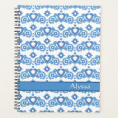 Celestial Love Stars Harten Naam Wit Planner (Voorkant)