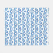 Celestial Love Stars Harten Wit Fleece Deken (Voorkant (Horizontaal))