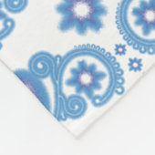 Celestial Love Stars Harten Wit Fleece Deken (Hoek)