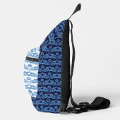 Celestial Love Stars Hearts Patroon Monogrammed Sling Bag (Rechts)