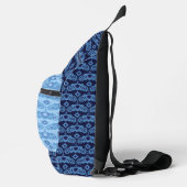 Celestial Love Stars Hearts Patroon Monogrammed Sling Bag (Rechts)