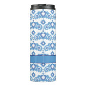 Celestial Love Stars Hearts Wit Lichtblauw Thermosbeker (Achterkant)