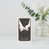 Celestial Lovers Tarot Wedding Save the Date Card Informatiekaartje (Staand voorkant)