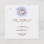 *~* Celestial Luna Lunar Moon Magic Boho Light Vierkante Visitekaartje (Achterkant)