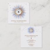 *~* Celestial Luna Lunar Moon Magic Boho Light Vierkante Visitekaartje (Voorkant / Achterkant)