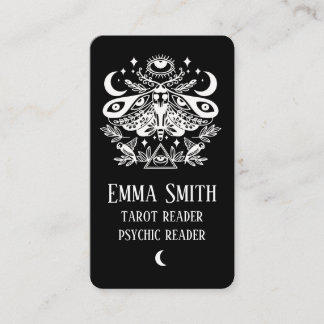 Celestial Luna Moth bussines card Visitekaartje