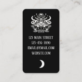 Celestial Luna Moth bussines card Visitekaartje (Achterkant)