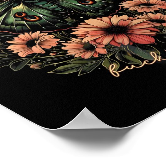 Celestial Luna Moth Subtle Anti Trump Poster (Hoek)