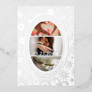 Celestial Maan Bruiloft Aankondiging Save the Date