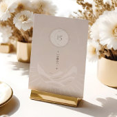 Celestial Maan Sterren Holistische Boho Tafelnumme Kaart