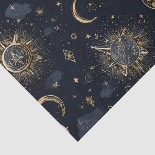 Celestial Maans & Sterren Tissuepapier (Detail)