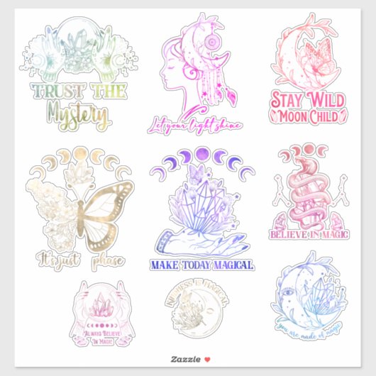 Celestial Magic Design Sticker Assortment (Vel)