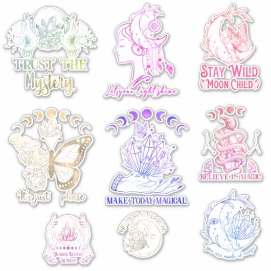 Celestial Magic Design Sticker Assortment (Voorkant)