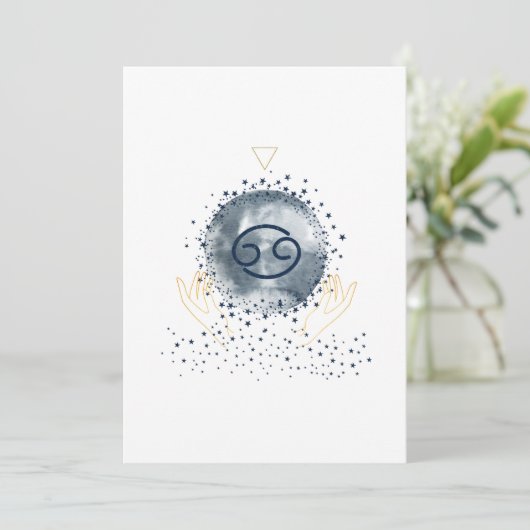 Celestial Magic - Kanker Bedankkaart (Staand voorkant)